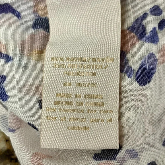 Hope And Harlow Floral Peasent Blouse Womens Ditzy Knit Boho Modest S Modest - Picture 7 of 9